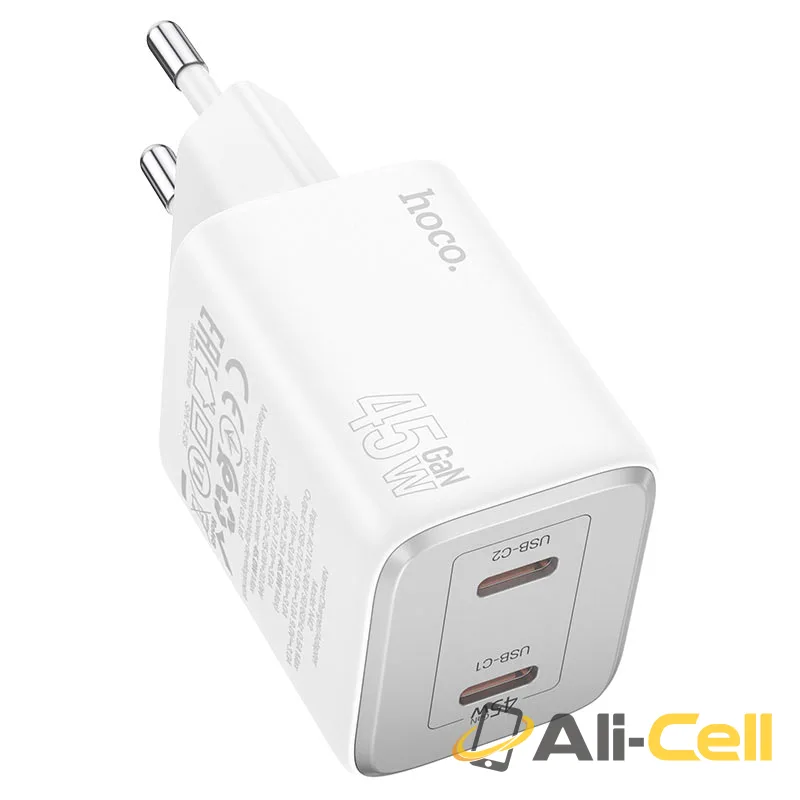 Wall charger “N42 Elogiado” PD45W EU cable set (N42 White, Single)