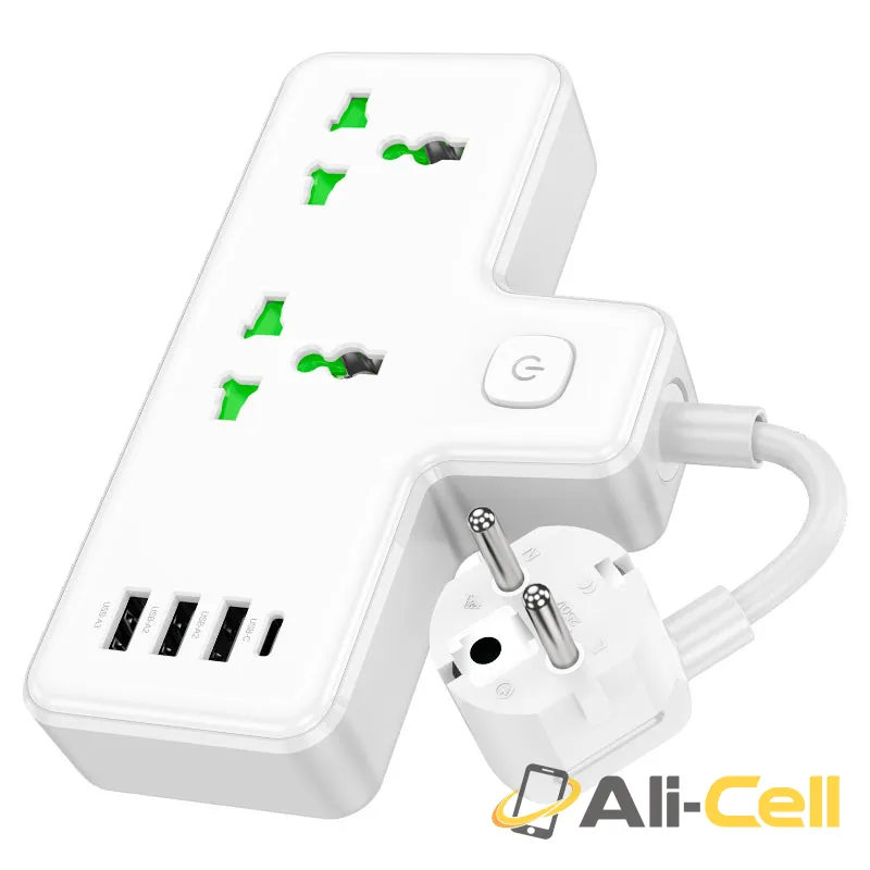 Power strip “AC11A Voyage” 2 sockets EU (Ac11a White) — 2