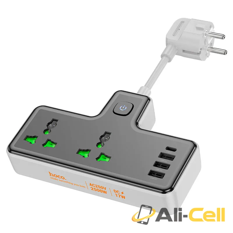 Power strip “AC11A Voyage” 2 sockets EU (Ac11a Black)