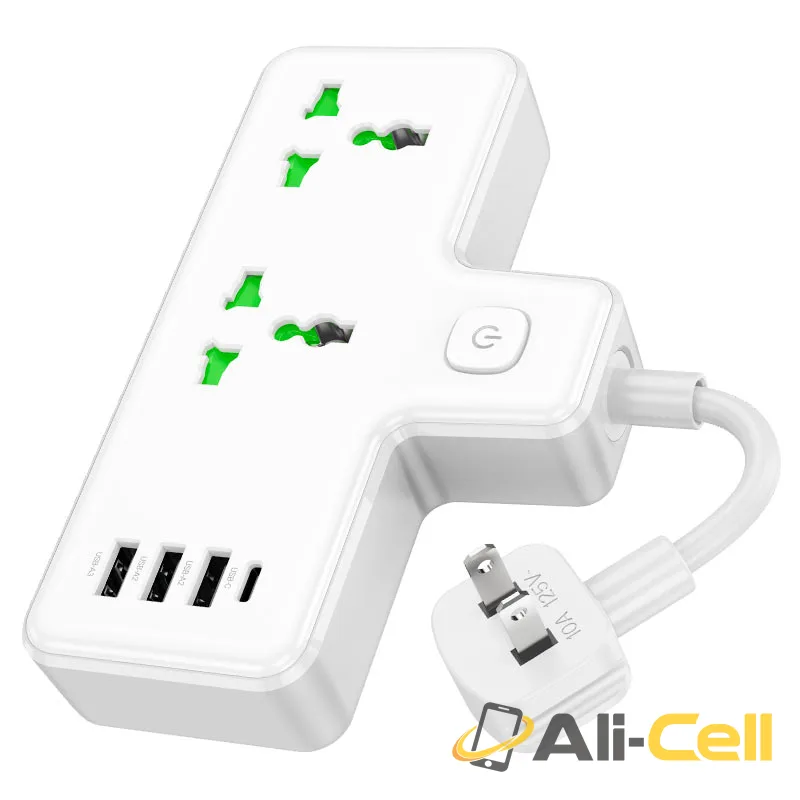 Power strip “AC11 Voyage” 2 sockets US (Ac11 White) — 2