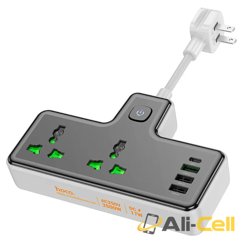 Power strip “AC11 Voyage” 2 sockets US (Ac11 Black)