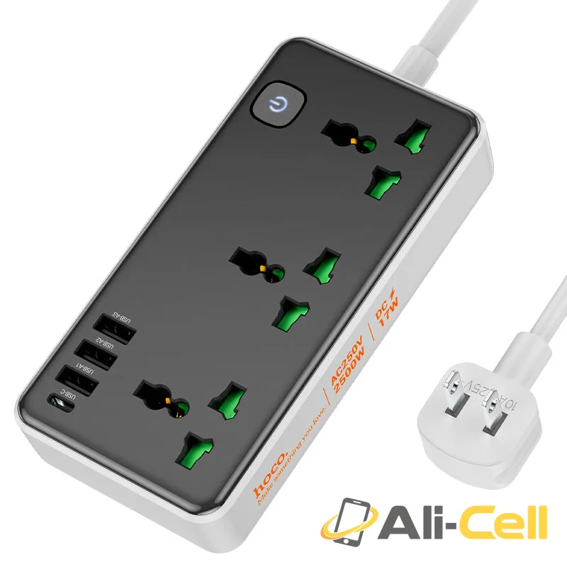 Power strip “AC7 Storm” 3 sockets US (Ac7 Black)