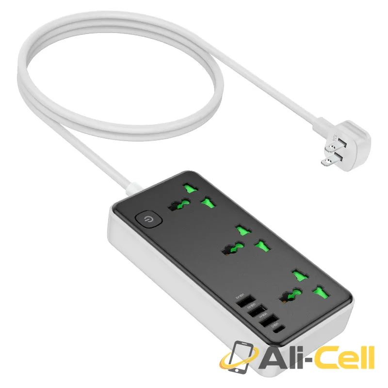 Power strip “AC7 Storm” 3 sockets US (Ac7 Black) — 3