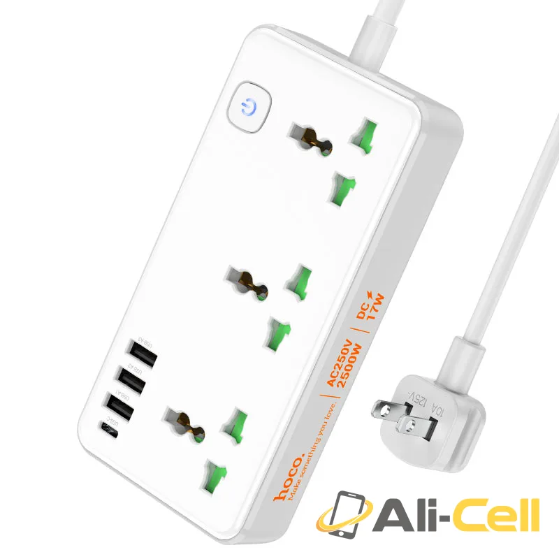 Power strip “AC7 Storm” 3 sockets US (Ac7 White) — 2