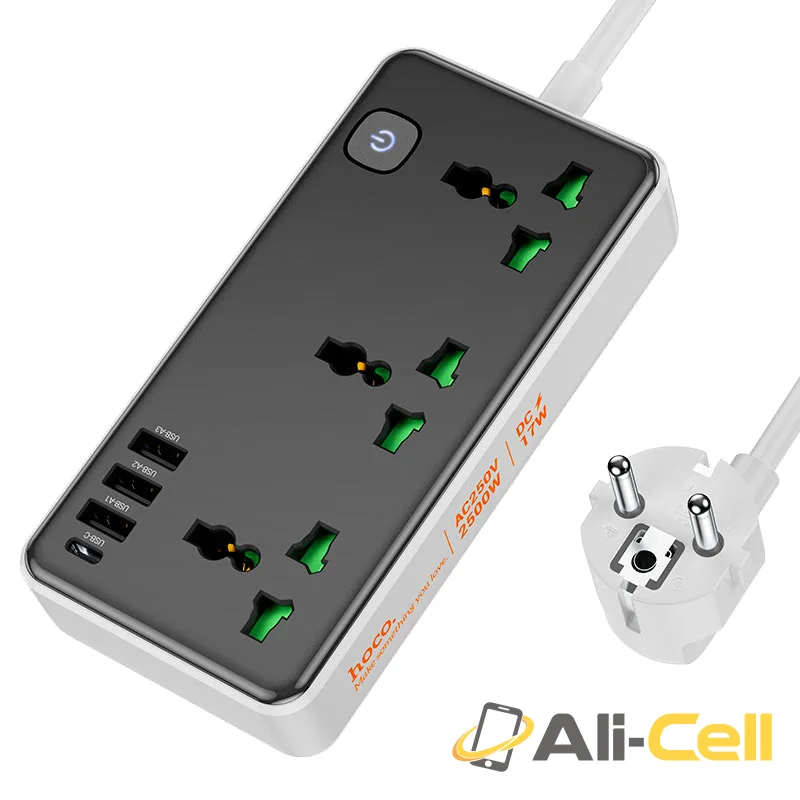 Power strip “AC7A Storm” 3 sockets EU (Ac7a Black)