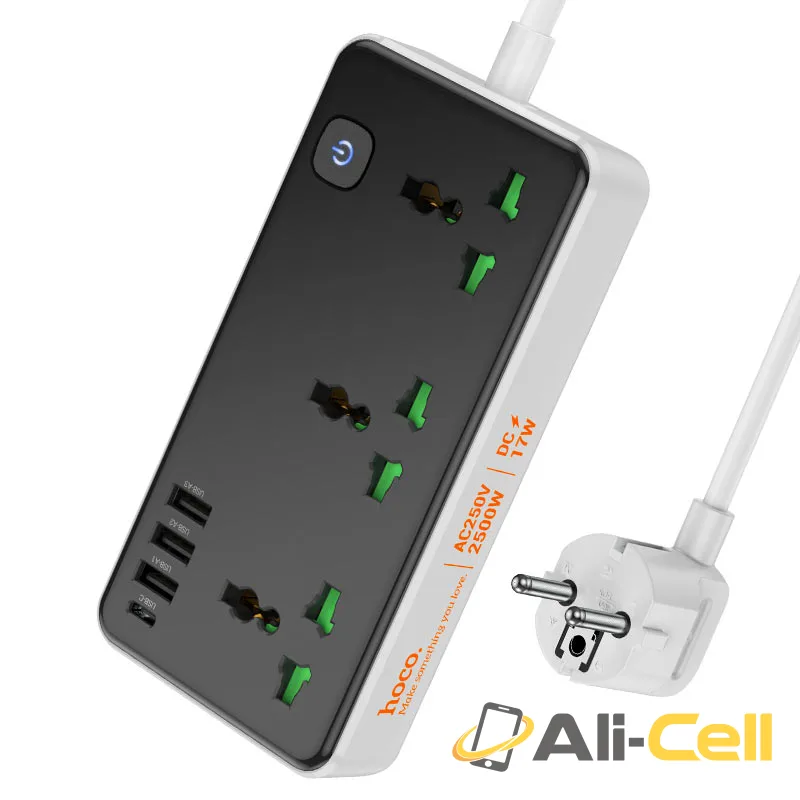 Power strip “AC7A Storm” 3 sockets EU (Ac7a Black) — 2