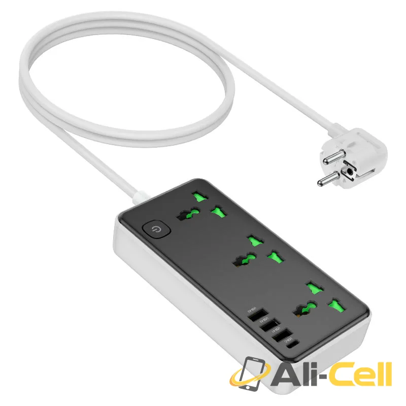 Power strip “AC7A Storm” 3 sockets EU (Ac7a Black) — 3