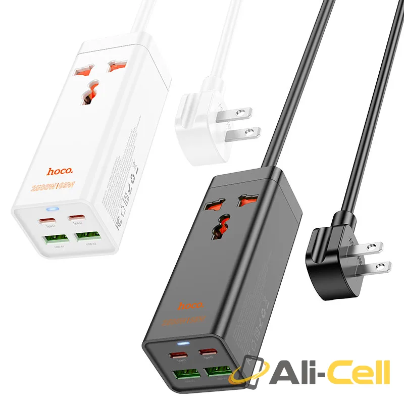 Power strip “AC10 Barry” PD65W GaN + QC3.0 + 1 socket US (Ac10 White) — 6
