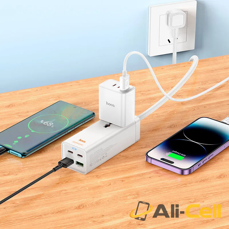 Power strip “AC10 Barry” PD65W GaN + QC3.0 + 1 socket US (Ac10 White) — 8
