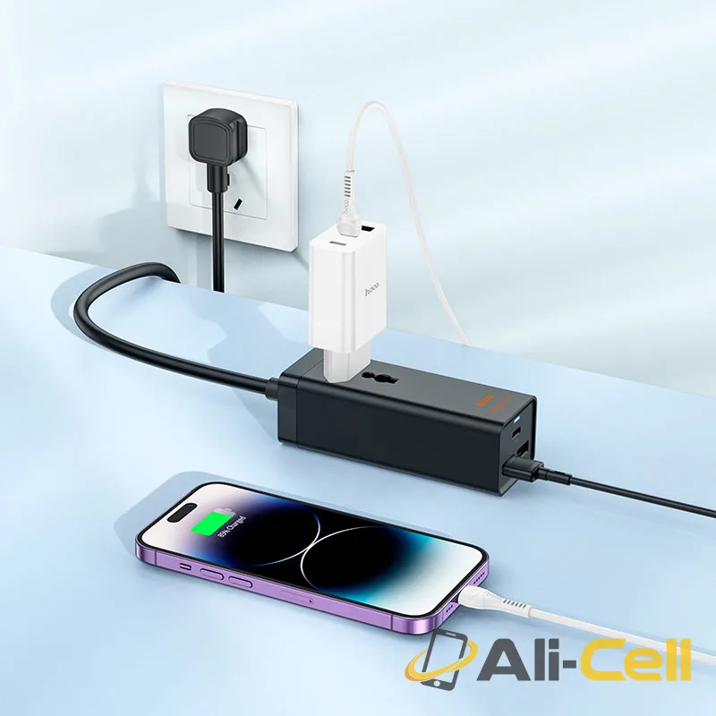 Power strip “AC9 Talent” PD30W + QC3.0 + 1 socket US (Ac9 Black) — 7