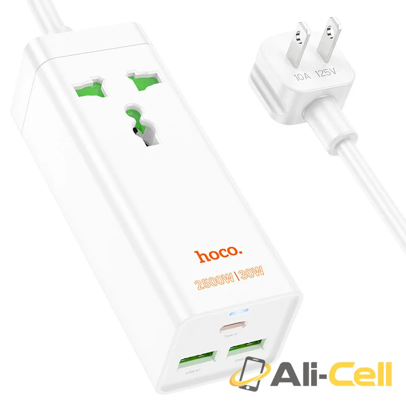 Power strip “AC9 Talent” PD30W + QC3.0 + 1 socket US (Ac9 White) — 4