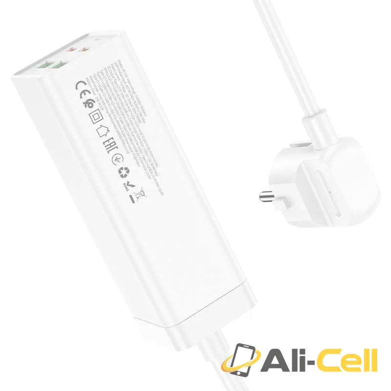 Power strip “AC10A Barry” PD65W GaN + QC3.0 + 1 socket EU (Ac10a Black) — 5