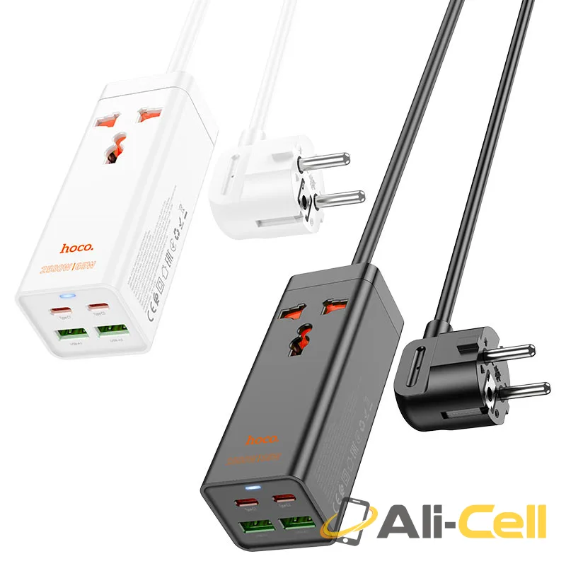 Power strip “AC10A Barry” PD65W GaN + QC3.0 + 1 socket EU (Ac10a White) — 6