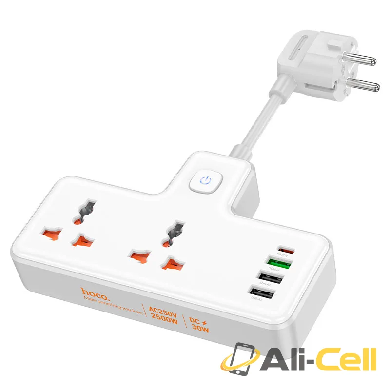 Power strip “AC12A Reise” PD30W + QC3.0 + 2 sockets EU (Ac12a White)