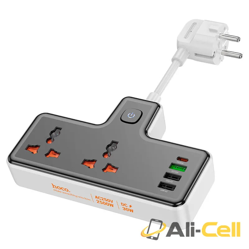 Power strip “AC12A Reise” PD30W + QC3.0 + 2 sockets EU (Ac12a Black)