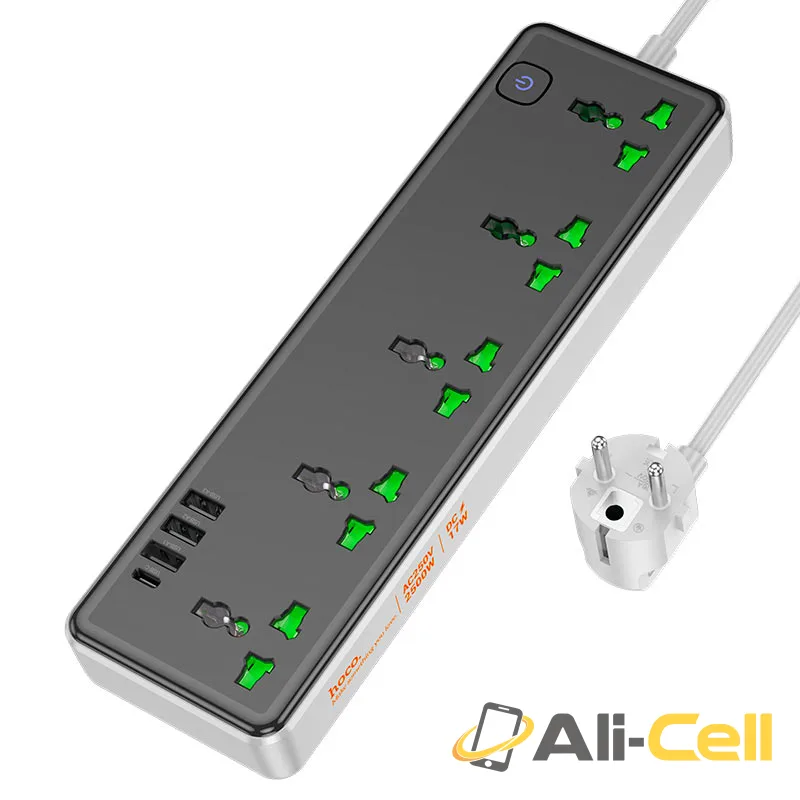 Power strip “AC13A Talento” 5 sockets EU (Ac13a Black)