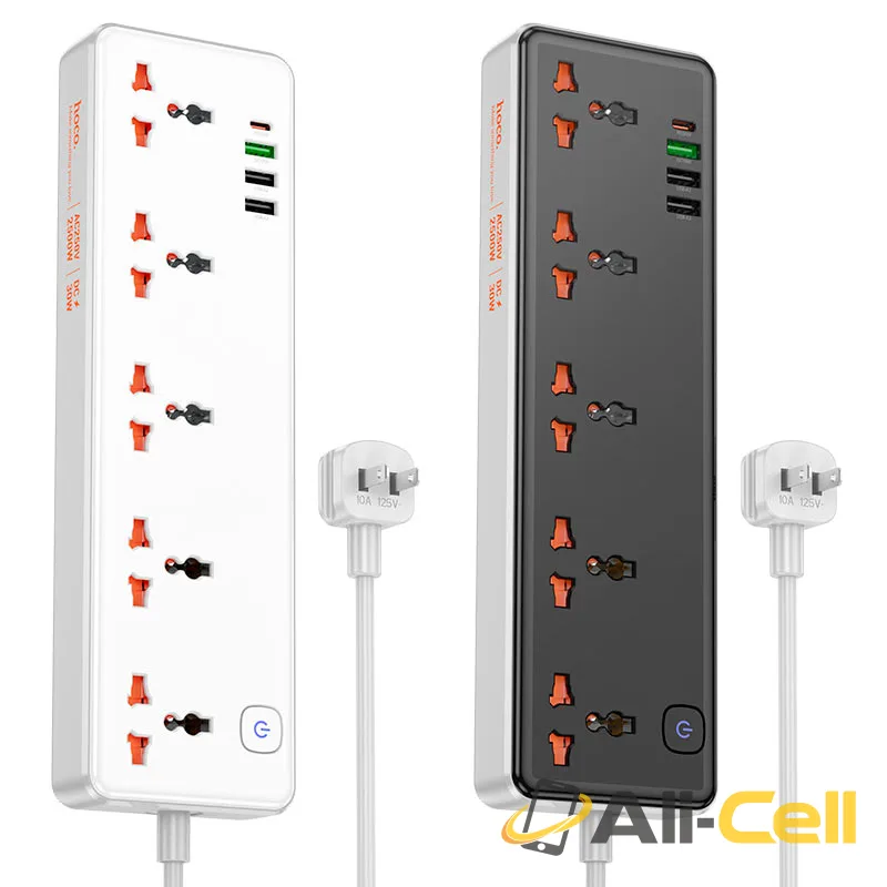 Power strip “AC14 Rico” PD30W + QC3.0 + 5 sockets US (Ac14 White) — 6