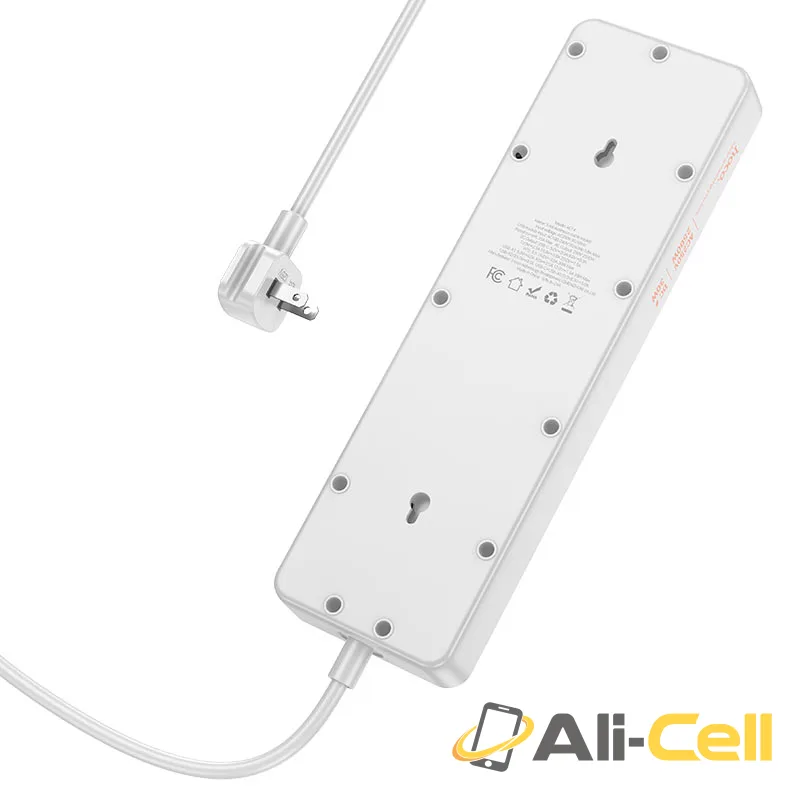 Power strip “AC14 Rico” PD30W + QC3.0 + 5 sockets US (Ac14 Black) — 5