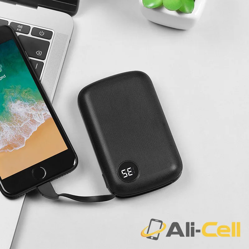 Power bank “B38 Extreme” 10000mAh single USB built-in Lightning cable — 6