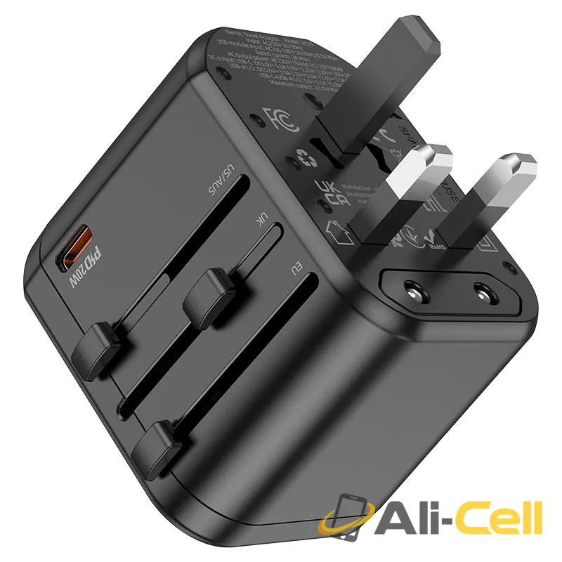 Conversion charger “AC15 Walker” PD20W EU / US / UK / AU (Ac15 Black) — 4
