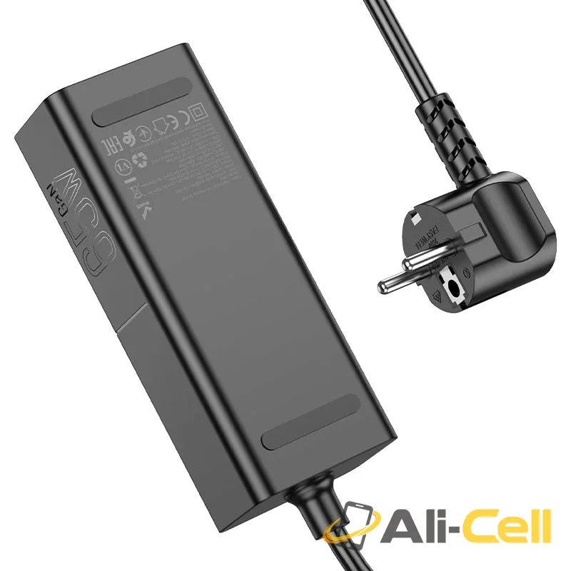 Power strip “NS4 Sharp” PD65W + QC3.0 + 1 socket EU / GER (Ns4 Black) — 5