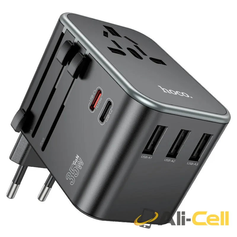Conversion charger “AC19 Supporter” PD35W EU / US / UK / AU (Ac19 Black) — 2