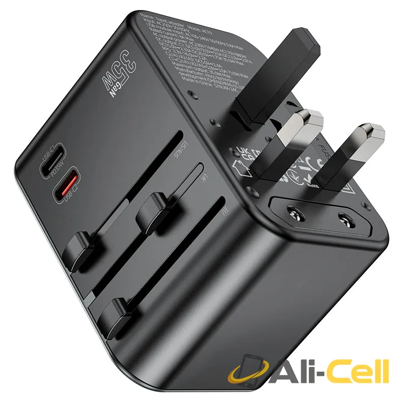 Conversion charger “AC19 Supporter” PD35W EU / US / UK / AU (Ac19 Black) — 5