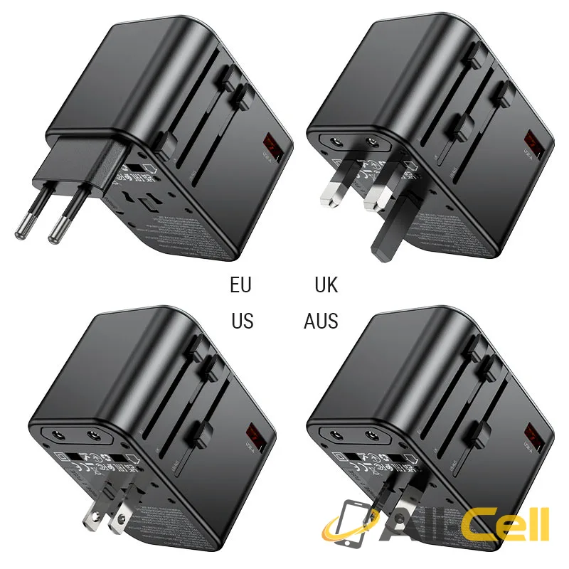 Conversion charger “AC17 Supporter” PD65W EU / US / UK / AU (Ac17 Black) — 3