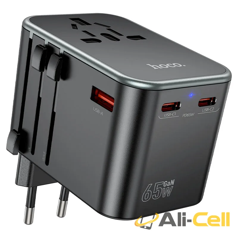 Conversion charger “AC17 Supporter” PD65W EU / US / UK / AU (Ac17 Black) — 4