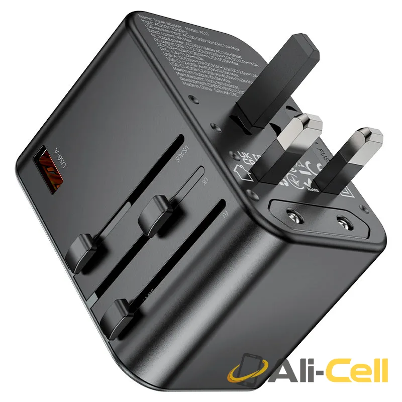 Conversion charger “AC17 Supporter” PD65W EU / US / UK / AU (Ac17 Black) — 5