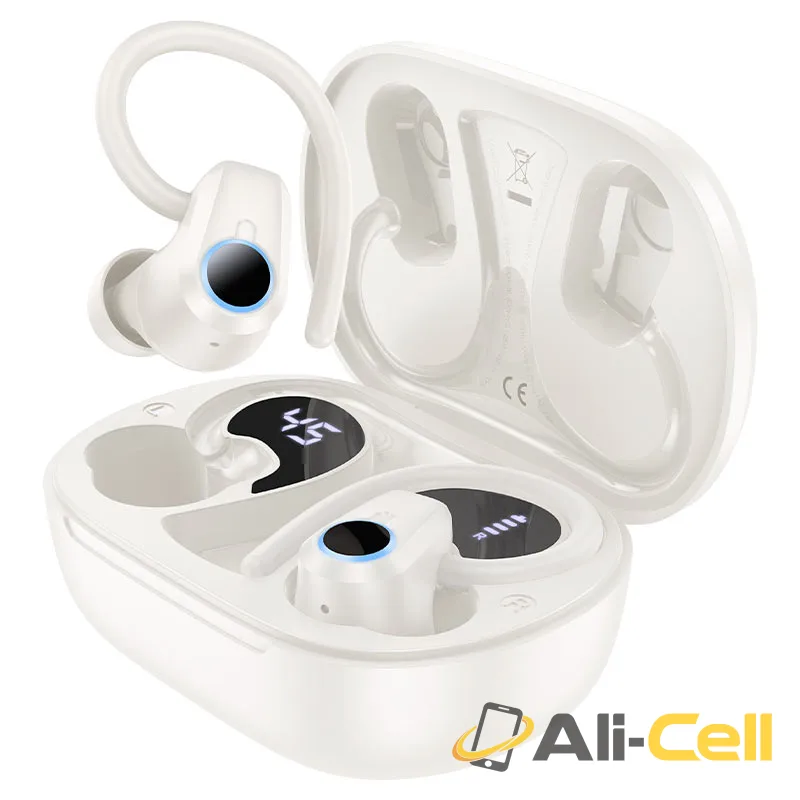 TWS headset “EQ8 Pure joy” ear-hook (Eq8 Milky White) — 2