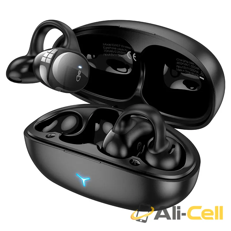 TWS headset “EW57 Auspicious” clip-on (Ew57 Galaxy Black) — 2