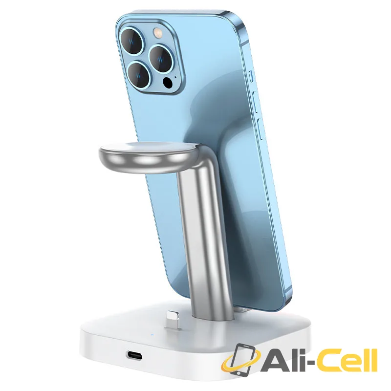 Wireless charger “CW43 Graceful” 3-in-1 (Cw43 White) — 3