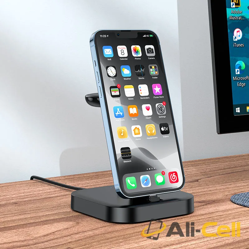 Wireless charger “CW43 Graceful” 3-in-1 (Cw43 White) — 7