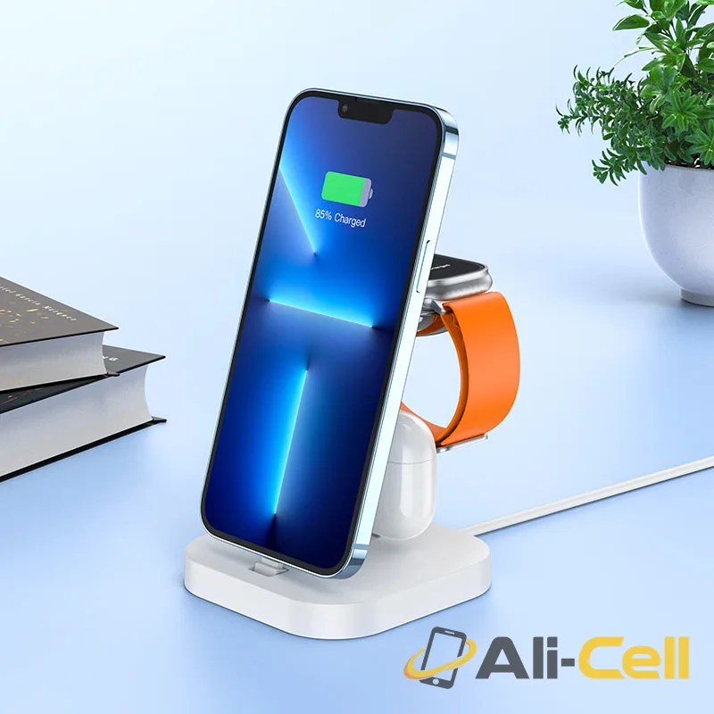 Wireless charger “CW43 Graceful” 3-in-1 (Cw43 White) — 8