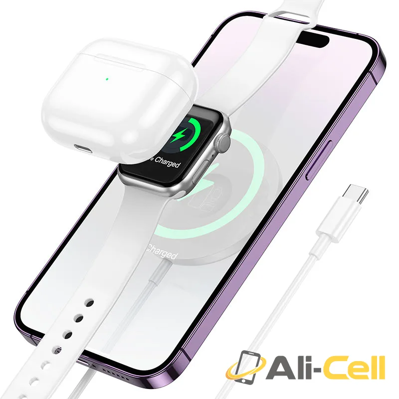 Wireless charger “CW50 Fast” 3-in-1 (Cw50 White)