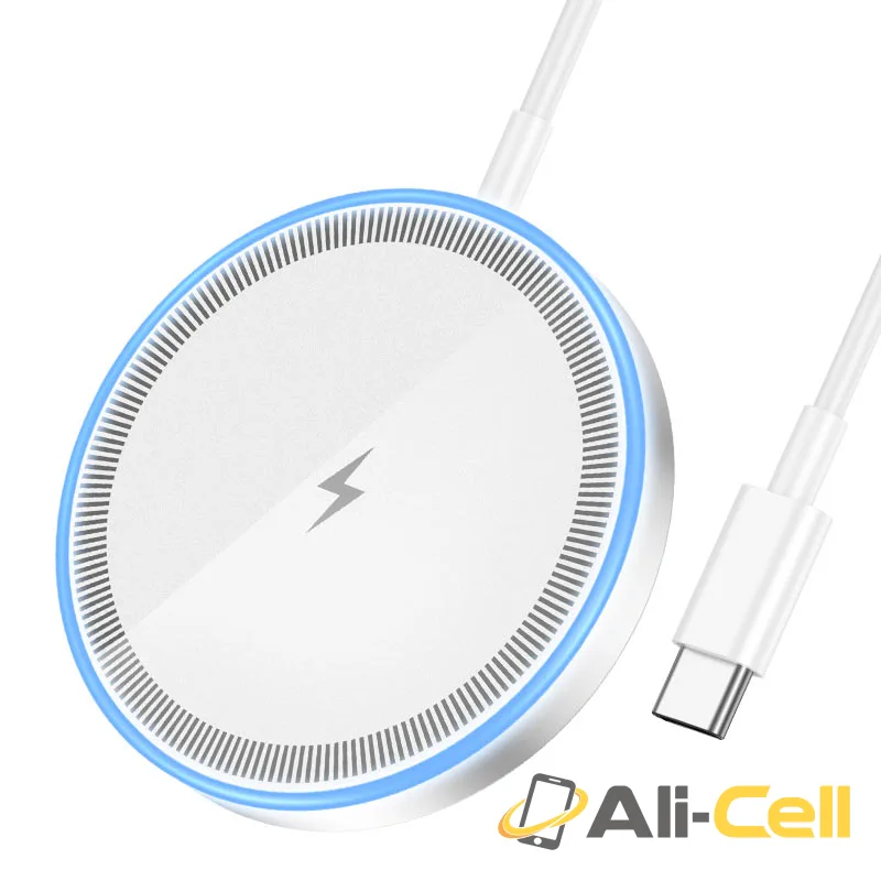 Wireless charger “CW53 Quick” (Cw53 Silver) — 2