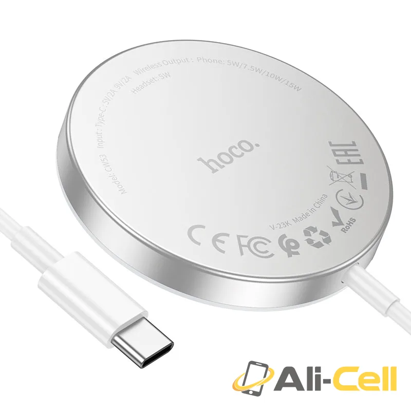 Wireless charger “CW53 Quick” (Cw53 Silver) — 6
