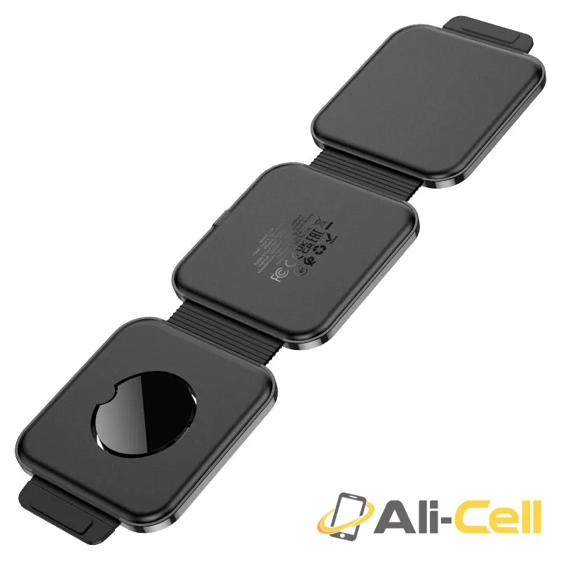 Wireless charger “CQ4 Unique” folding 3-in-1 (Cq4 Black) — 6