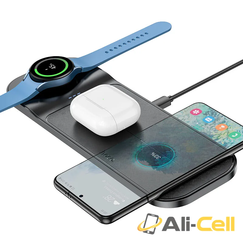 Wireless charger “CQ6 Power” 3-in-1 (Cq6 White) — 3