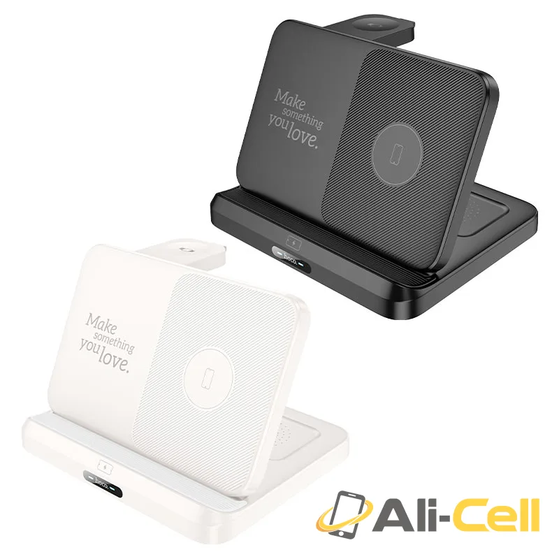 Wireless charger “CQ7 Pass” folding 3-in-1 (Cq7 Black) — 6