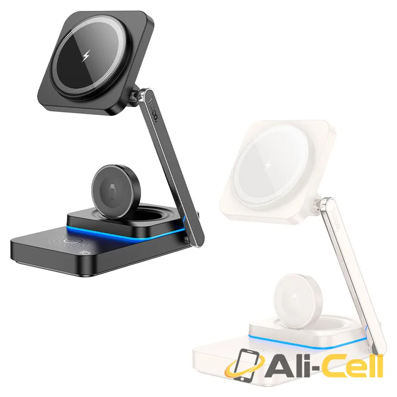 Wireless charger “CQ10 Consuelo” folding 3-in-1 (Cq10 Black) — 6
