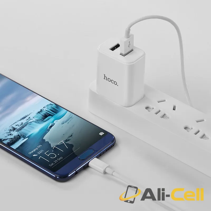 Wall charger “C62 Victoria” dual USB port 3C set with cable (CN, Set With Type C Cable) — 6