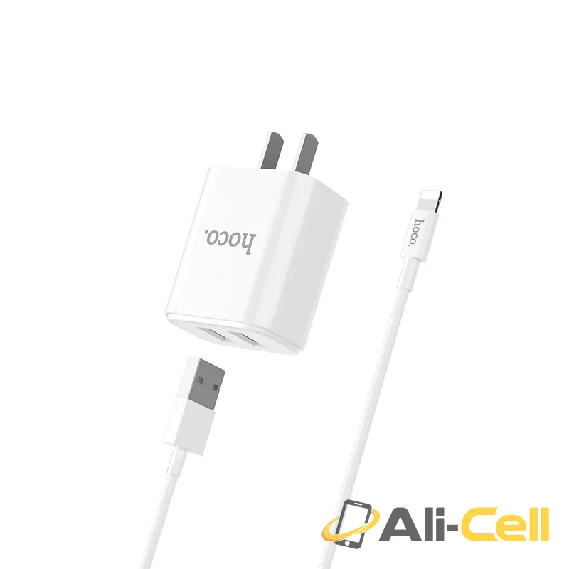 Wall charger “C62 Victoria” dual USB port 3C set with cable (CN, Single) — 4