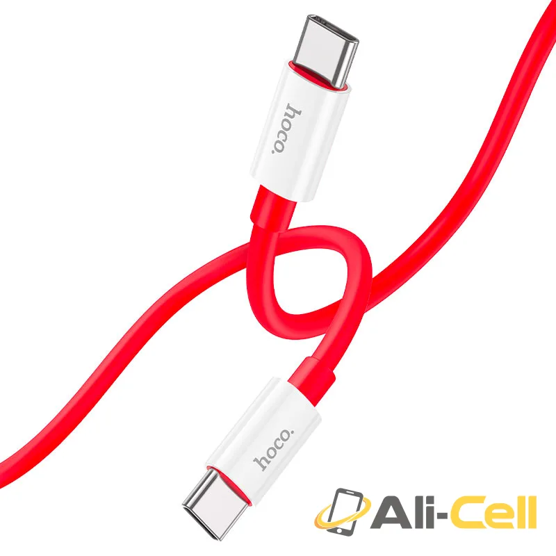Cable Type-C to Type-C “X87 Magic” PD 60W fast charge (X87 60w Tc Tc Red, 1.0m)