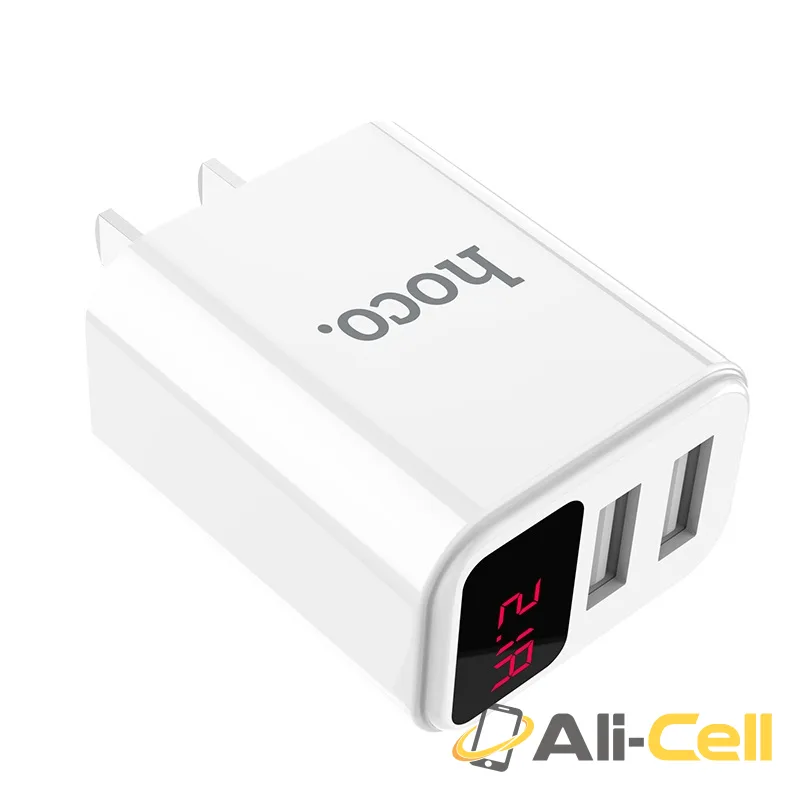 Wall charger “C63 Victoria” dual USB ports LED digital display 3C (CN) — 3