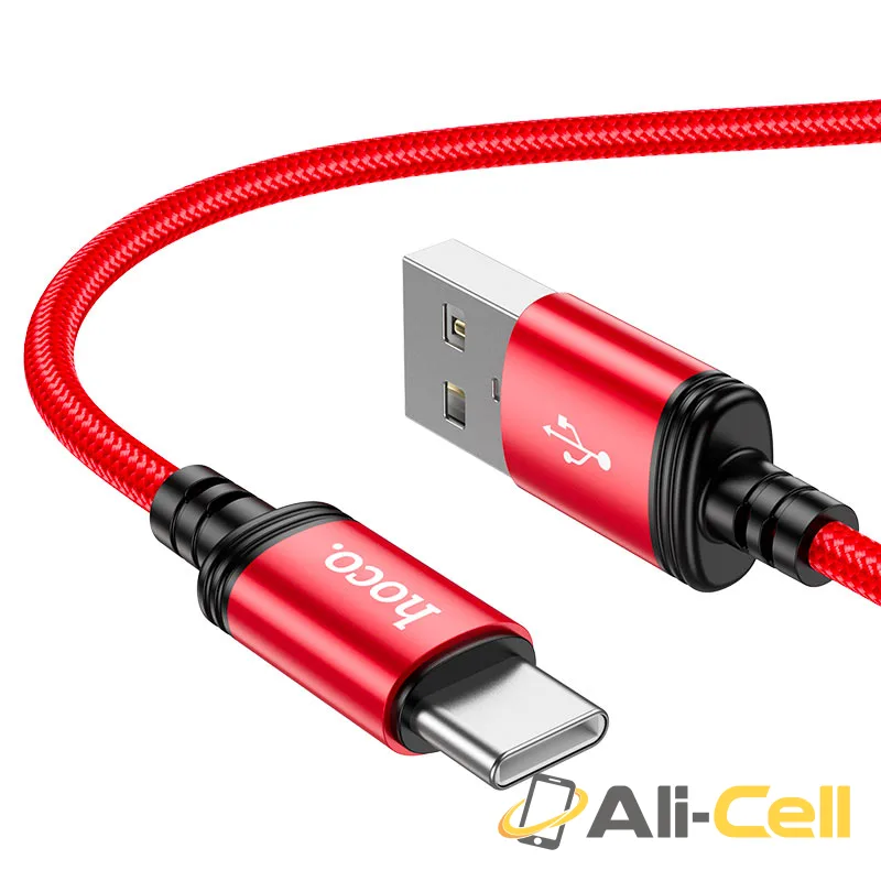 Cable USB to Type-C “X89 Wind” (X89 Usb Tc Red, 1.0m) — 2