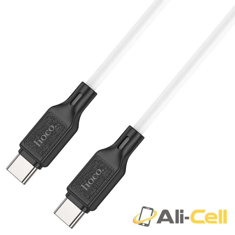Cable Type-C to Type-C “X90 Cool” PD 60W fast charge (X90 60w Tc Tc White, 1.0m) — 2