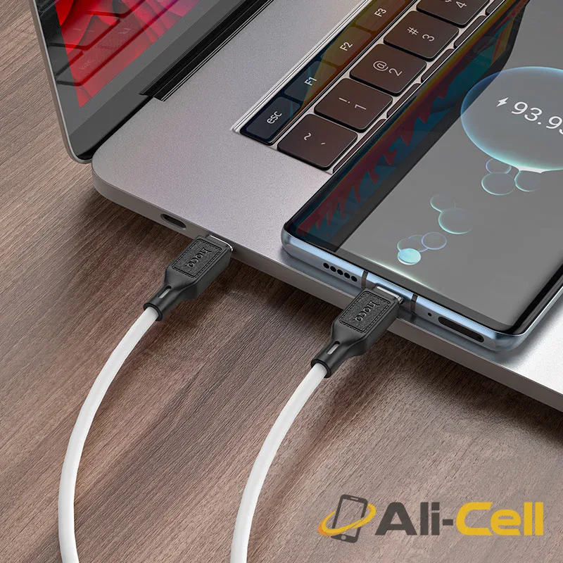 Cable Type-C to Type-C “X90 Cool” PD 60W fast charge (X90 60w Tc Tc White, 1.0m) — 8