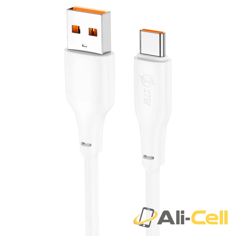 Cable USB to Type-C “X93 Force” 27W fast charge (X93 27w Usb Tc White, 1.0m)